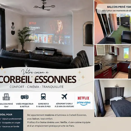 Appartement Instant 3 Piece Balcon Projecteur Corbeil-Essonnes